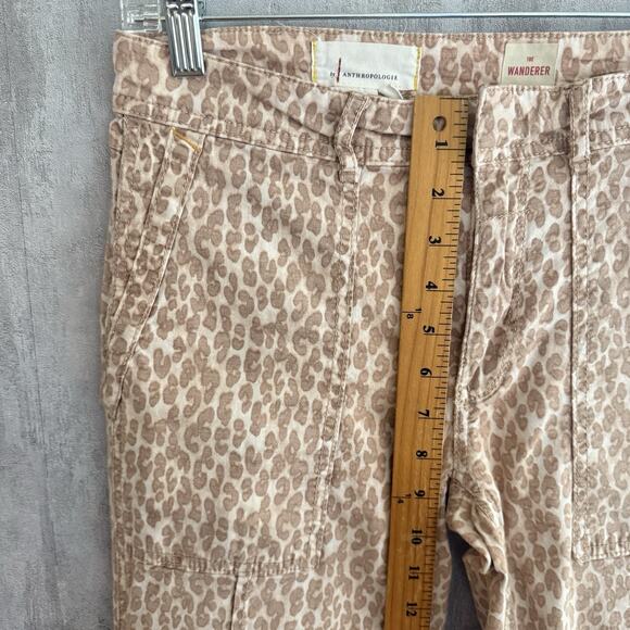 Anthropologie Pants Womens 27 The Wanderer Straight Ankle Utility Linen Blend - Picture 7 of 14